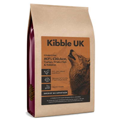 Wilderness 80 Grain Free Dog Food (All Lifestages) - Chicken, Turkey, White Fish & Salmon
