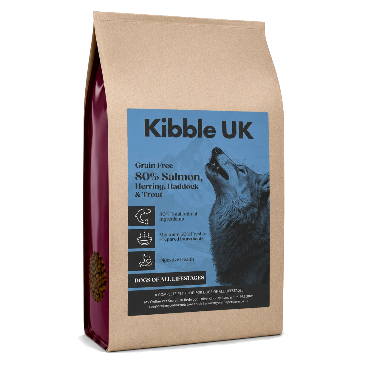 Wilderness 80 Grain Free Dog Food (All Lifestages) - Salmon, Herring, Haddock & Trout