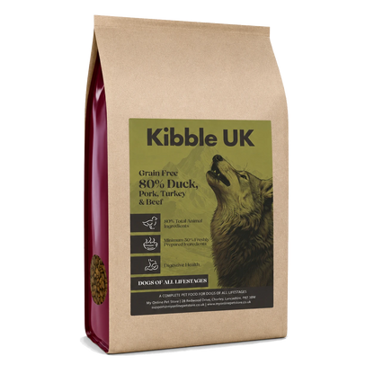 Wilderness 80 Grain Free Dog Food (All Lifestages) - Duck, Pork, Turkey & Angus Beef
