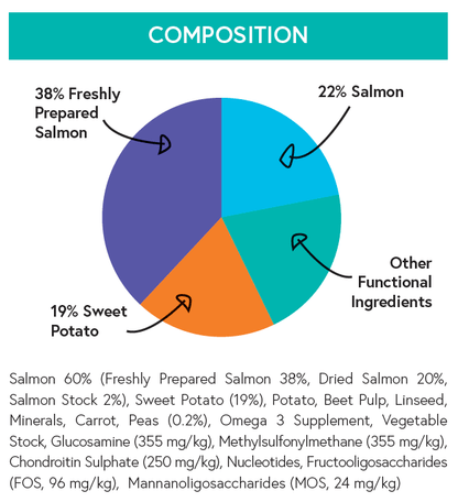 Grain Free Large Breed Puppy Food - Salmon with Sweet Potato & Vegetables - Kibble UK - My Online Pet Store