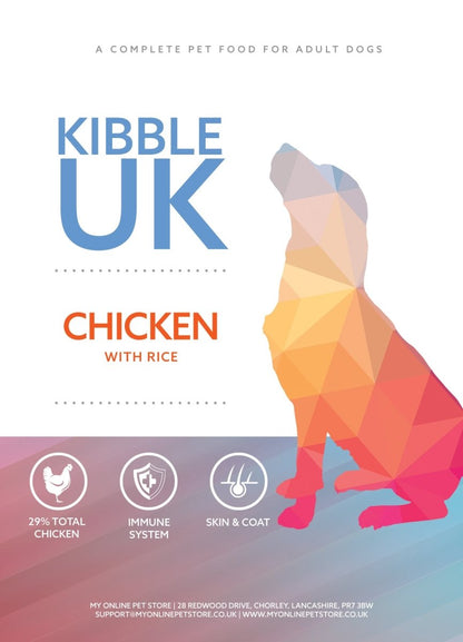Super Premium Adult Dog Food - Chicken with Rice - Kibble UK - My Online Pet Store