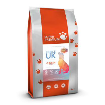 Super Premium Adult Dog Food - Chicken with Rice - Kibble UK