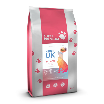 Super Premium Adult Dog Food - Salmon with Trout, Potato & Itch-Eeze - Kibble UK - My Online Pet Store