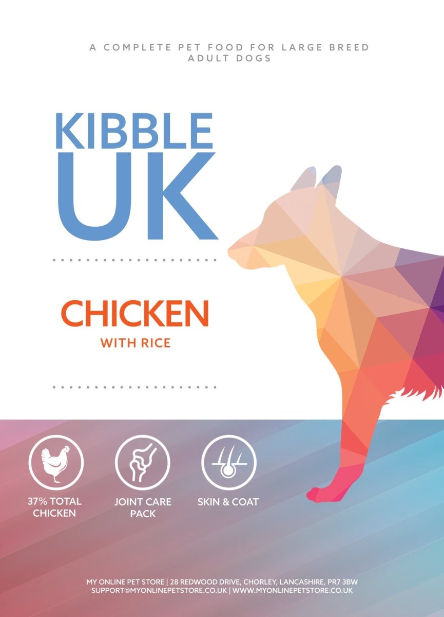 Super Premium Large Breed Dog Food - Chicken with Rice - Kibble UK - My Online Pet Store