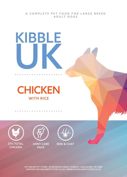 Super Premium Large Breed Dog Food - Chicken with Rice - Kibble UK - My Online Pet Store
