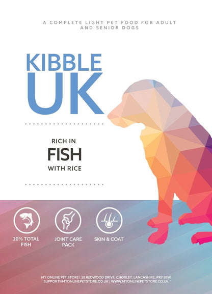 Super Premium Light (Weight Control) Dog Food - Rich in Fish with Rice - Kibble UK - My Online Pet Store