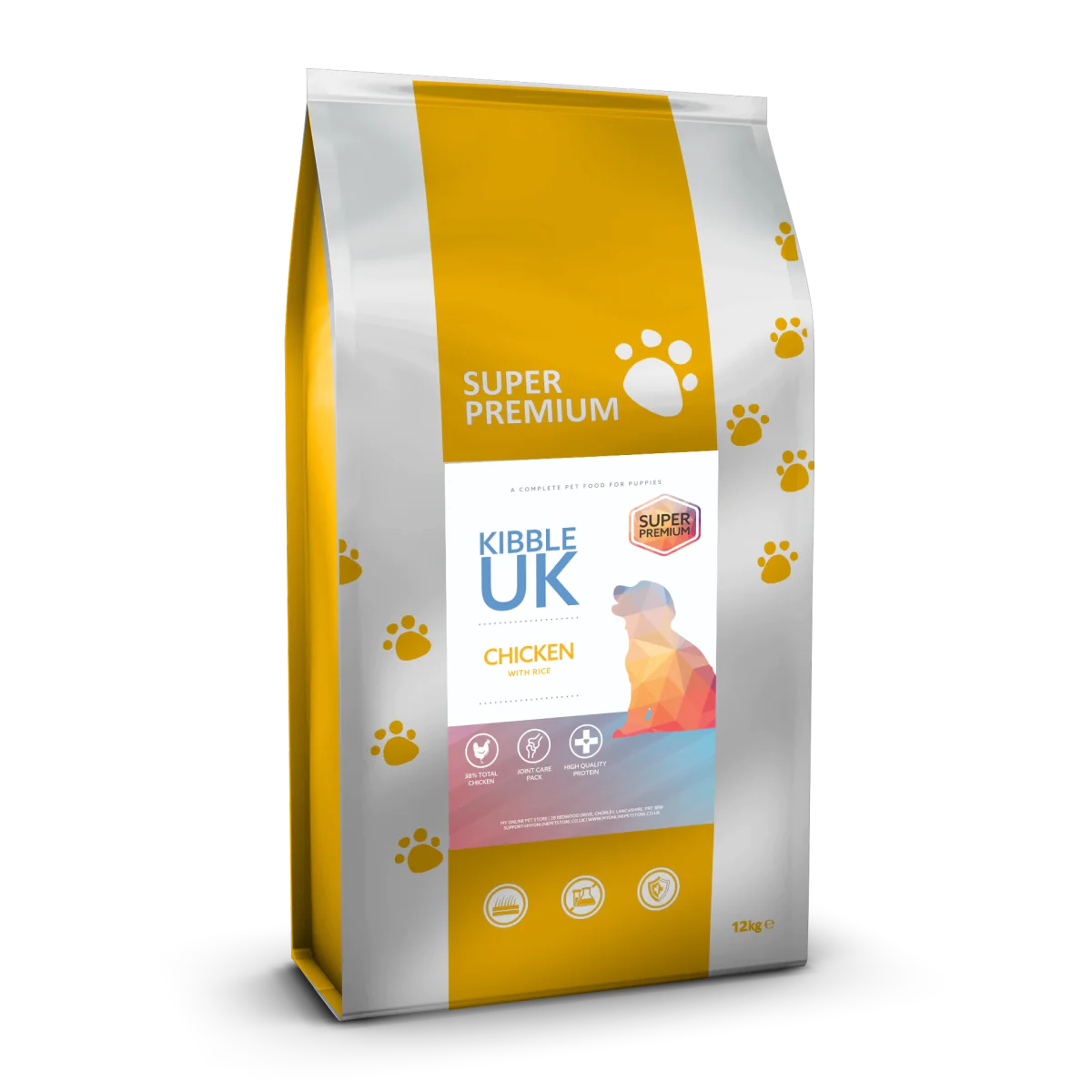 Super Premium Puppy Food - Chicken with Rice - Kibble UK - My Online Pet Store