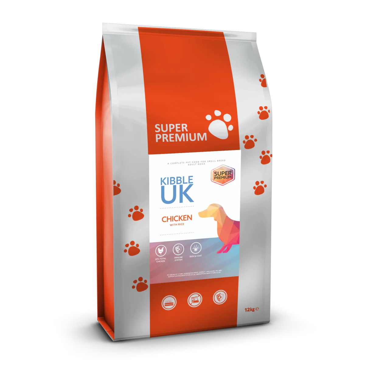 Super Premium Small Breed Dog Food - Chicken with Rice - Kibble UK - My Online Pet Store