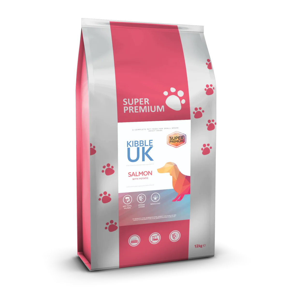Super Premium Small Breed Dog Food - Salmon with Potato - Kibble UK - My Online Pet Store