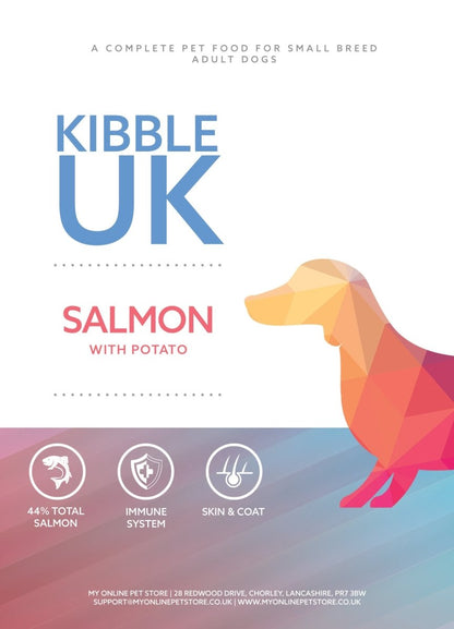 Super Premium Small Breed Dog Food - Salmon with Potato - Kibble UK - My Online Pet Store